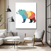 Paint by Numbers Art Polygon Style Bear